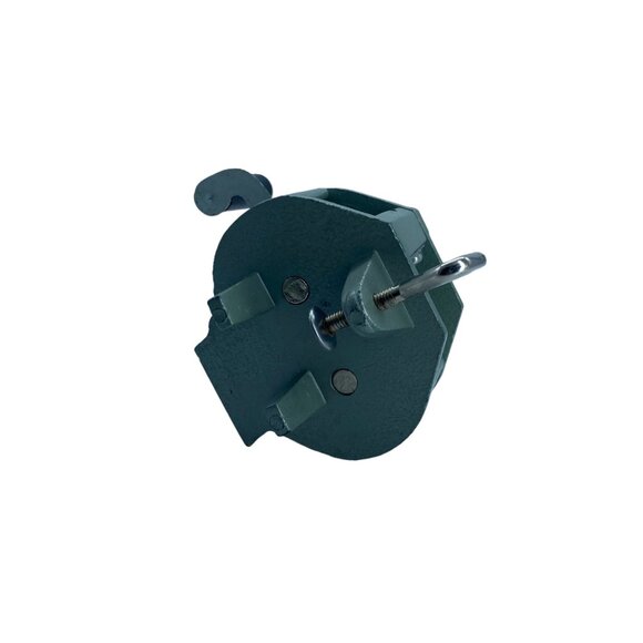 Vtg Green Kitchen Green Bean French Cutter Herb Grinder Hand Crank Clamp - Picture 3 of 6